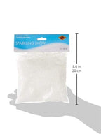 Beistle Sparkling Snow, Sparkling Snow Confetti, Christmas Decorations & Holiday Plastic Snowflakes, Wintertime Snowy Iridescent Decor, 2 oz. Pkg.