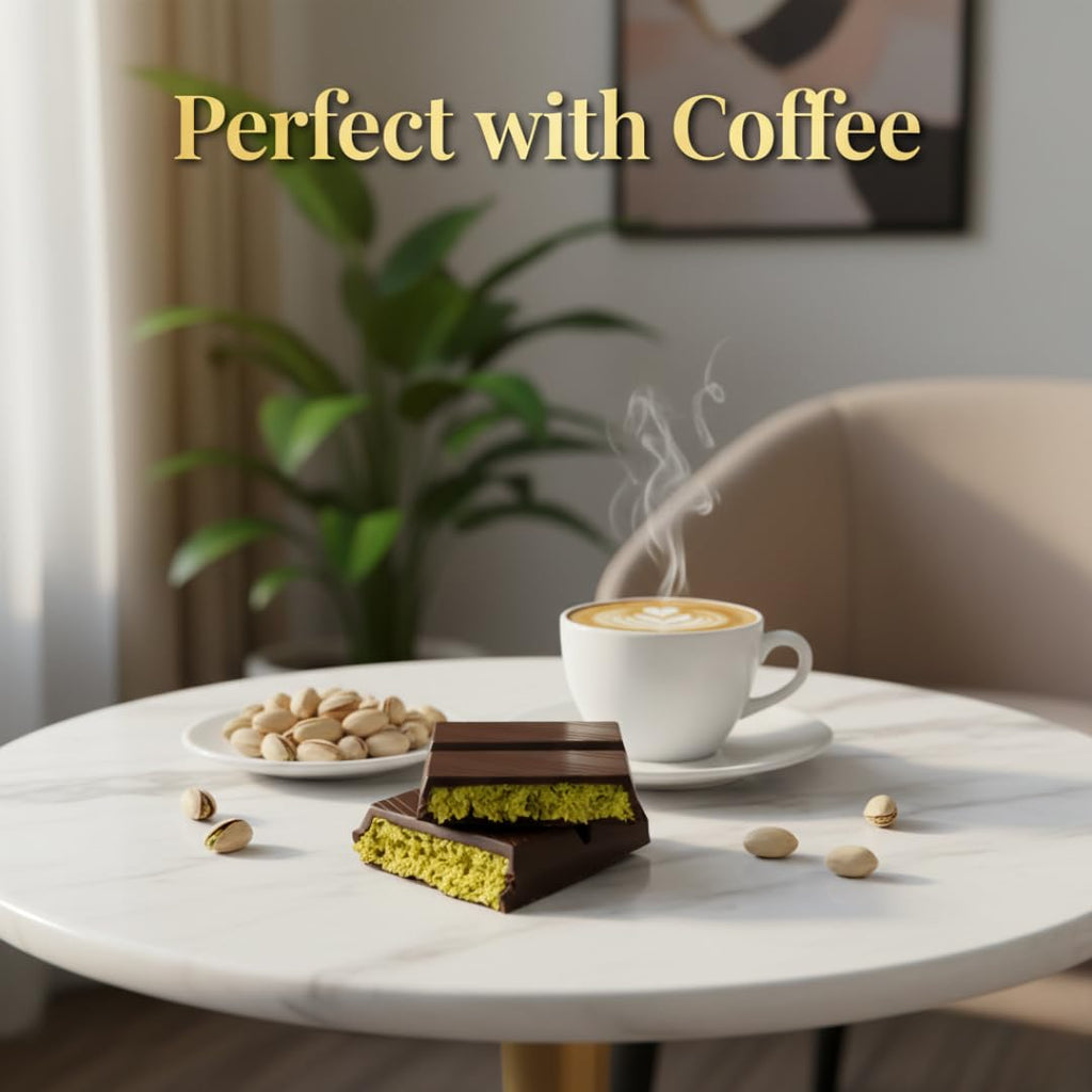 Dubai Chocolate Bar - Premium Pistachio, Belgian Chocolate and Crispy Kataifi Layers | Luxury Chocolate Gift | 7oz Gourmet Treat