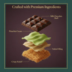 Dubai Chocolate Bar - Premium Pistachio, Belgian Chocolate and Crispy Kataifi Layers | Luxury Chocolate Gift | 7oz Gourmet Treat