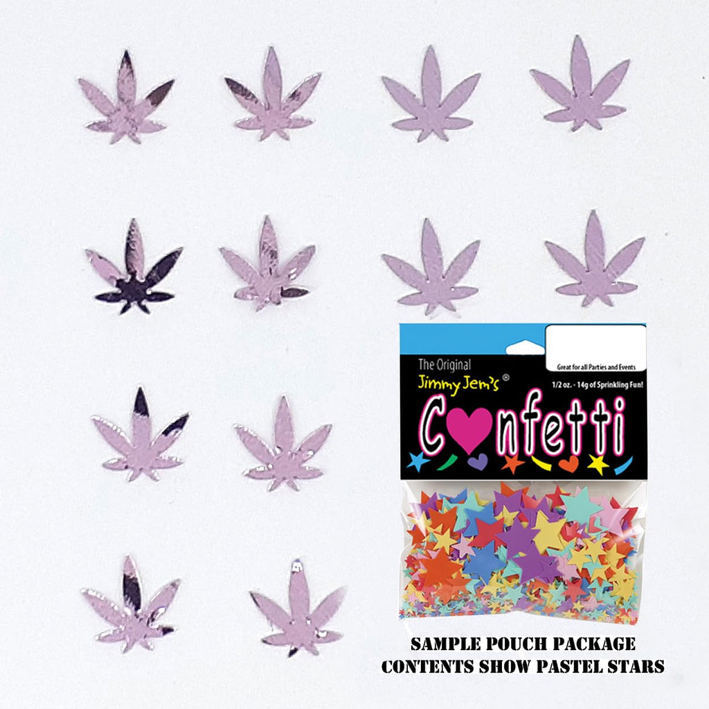 Confetti Marijuana Leaf 3/4" Green - Retail Pack #9000 QS0