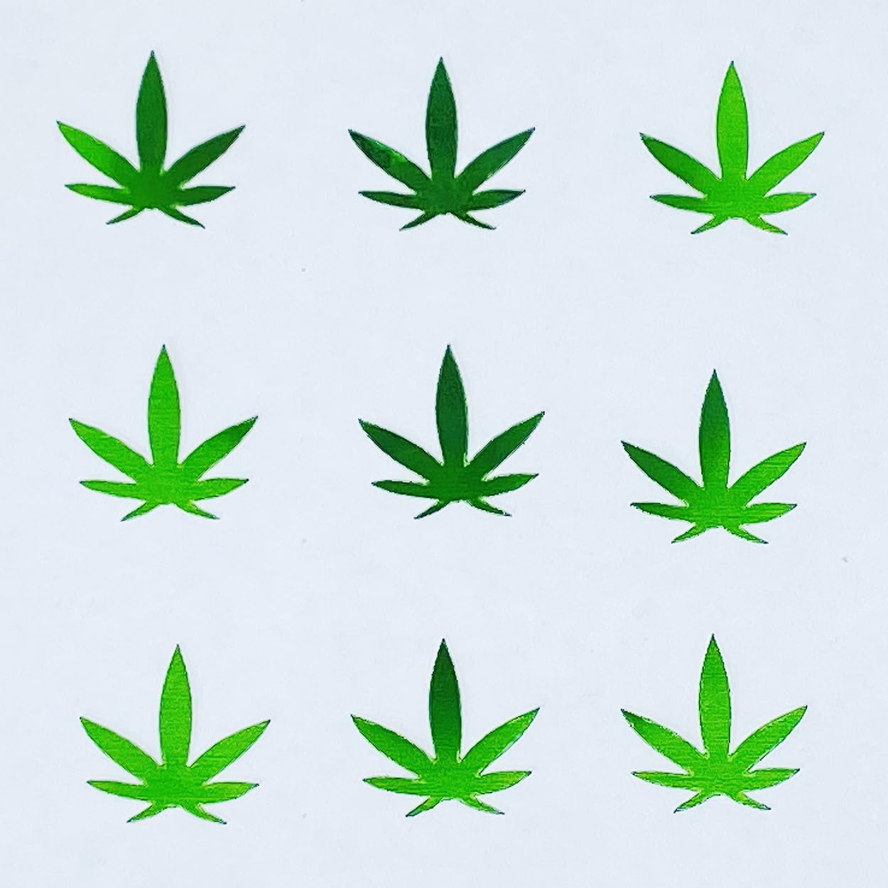 Confetti Marijuana Leaf 3/4" Green - Retail Pack #9000 QS0