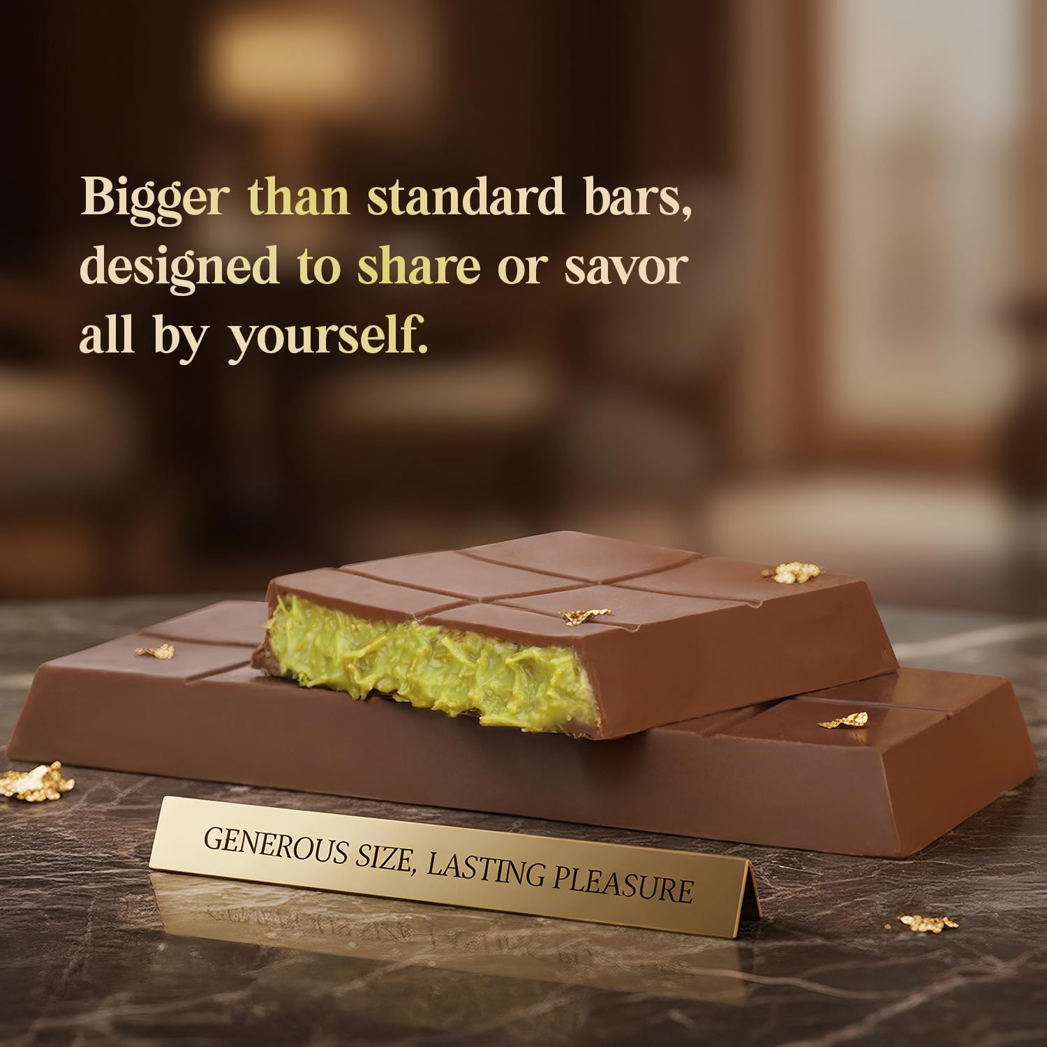 Dubai Chocolate Bar - Premium Pistachio, Belgian Chocolate and Crispy Kataifi Layers | Luxury Chocolate Gift | 7oz Gourmet Treat