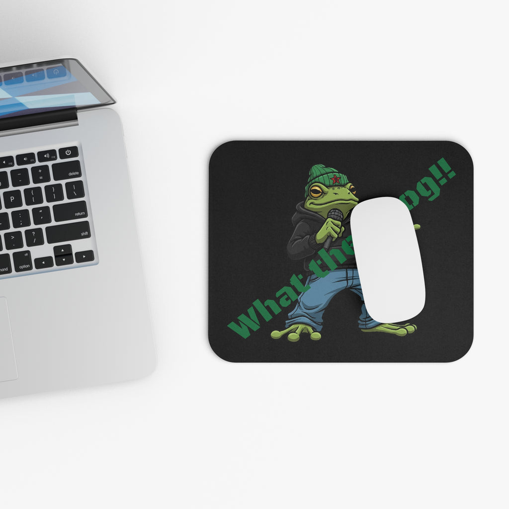 What the Frog!! Cool Frog Streetwear Mouse Pad — Funny Gaming/Desk Accessory